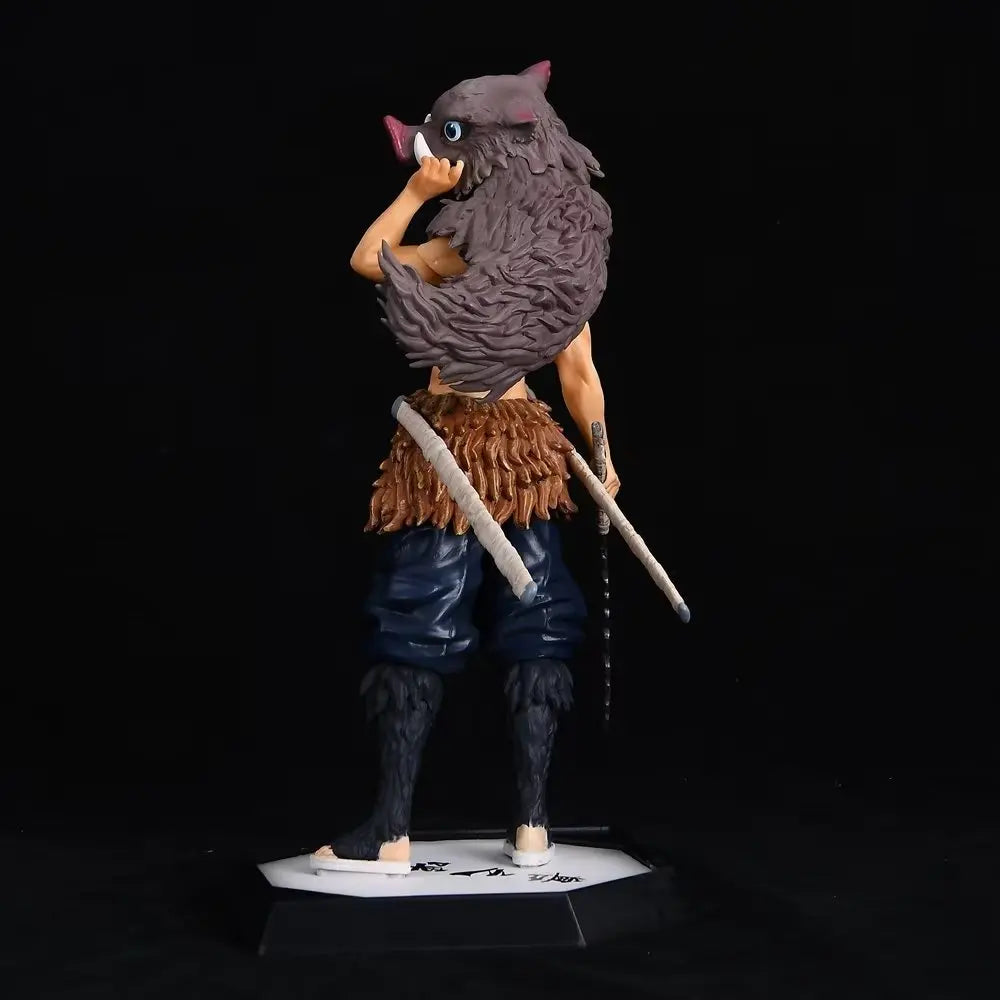 30CM Anime Demon Slayer Hashibira Inosuke Standing posture Action Figures PVC Model  Desktop Decoration Toys Doll Gifts