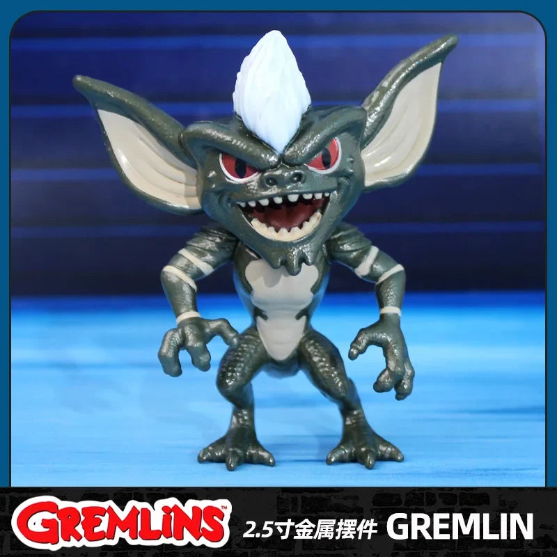 New In Stock Original Gremlins GIZMO STRIPE MOHAWK 2.5-inch Metal Ornament Figures Decoration Toys Gifts Collection