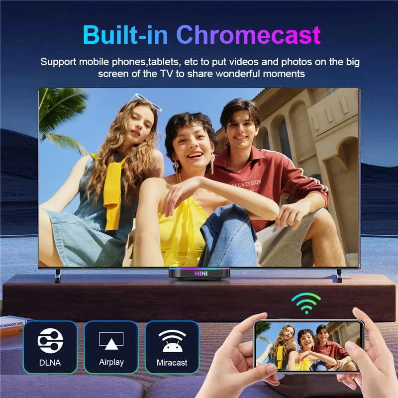 MX10 Z4 ATV Android 13  TV BOX With Voice Assistant TV Apps Dual Wifi Quad Core Cortex A53 Support 8K 4K Video BT5.0