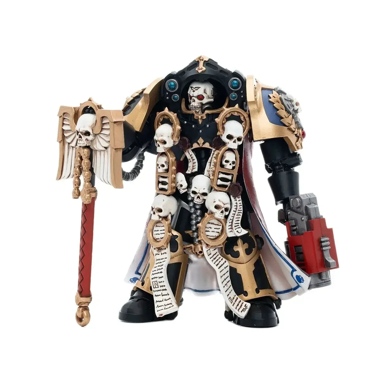 JOYTOY  40K Ultramarines Terminator Chaplain Brother Vaniu 1:18 Action Figure,Collection Model Toys Gift for Adults