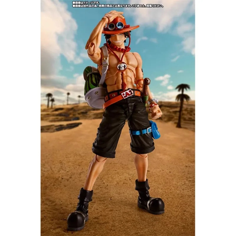 In Stock Bandai S.H.Figuarts ONE PIECE Anime Figure Sabo Ace Action Figure Toys for Boys Girls Gift Collectible Model Ornaments