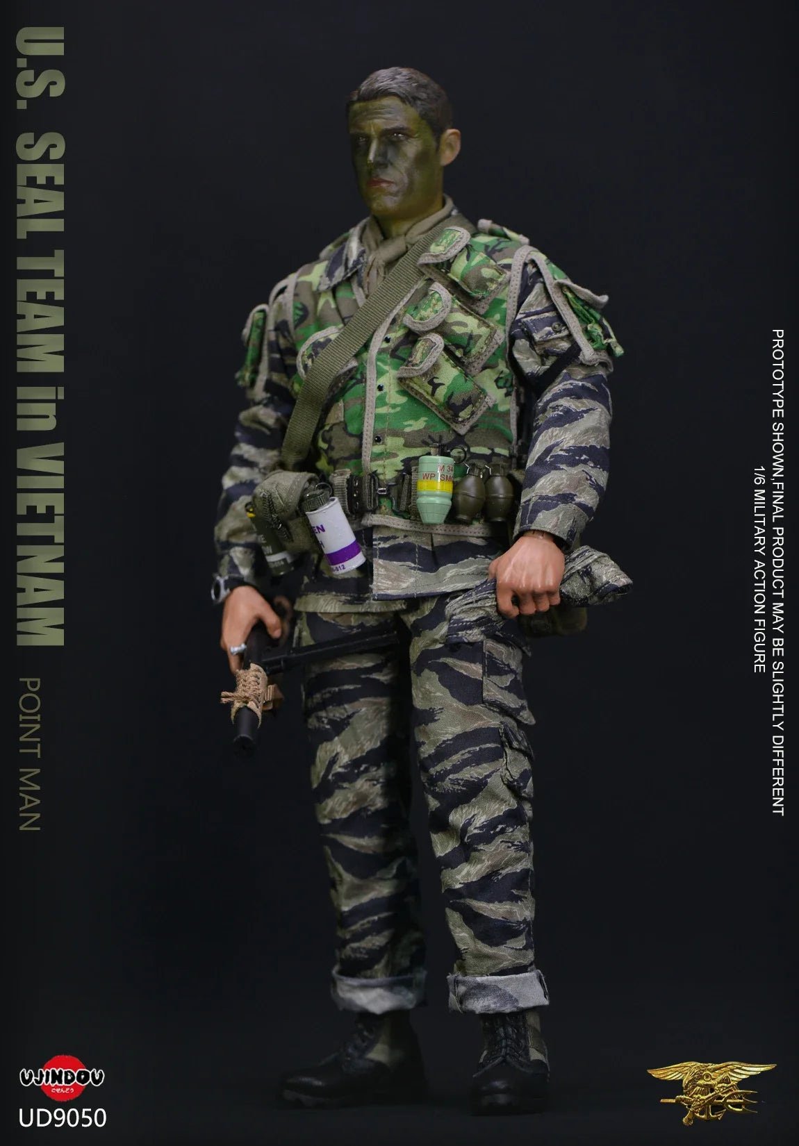 In Stock UJINDOU UD9050 1/6 Scale Male Soldier Vietnam War US Navy SEALs - Vanguard Full Set 6in Collectible Action Figure Body