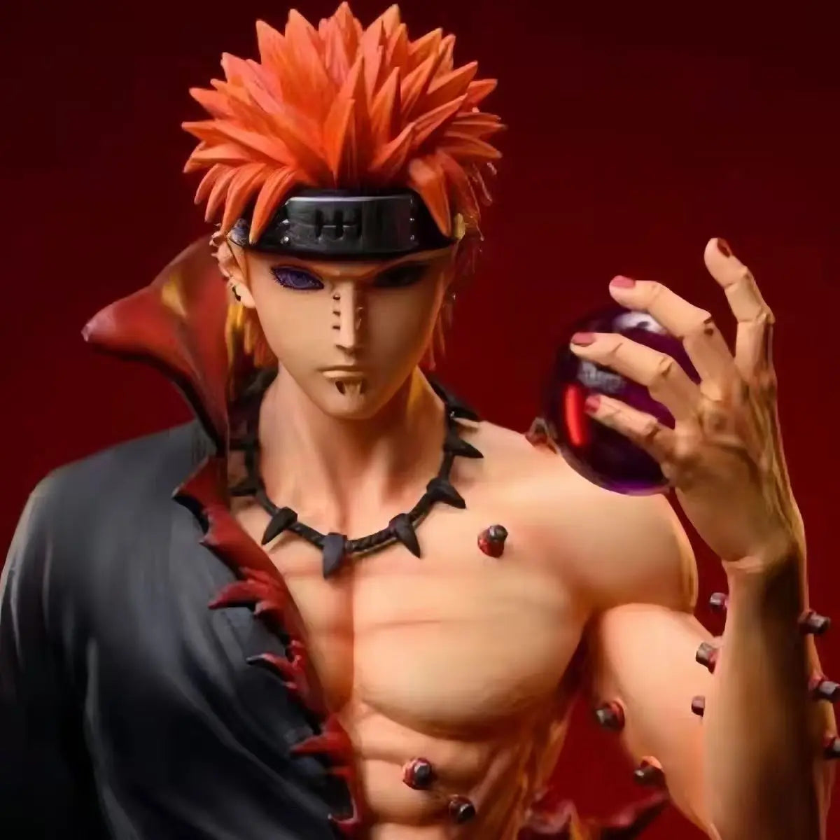 Handmade 22.5cm/8.86in Anime NARUTO Character Pain Action Character PvC Statue Desktop Jewelry Series Model Toy Gift