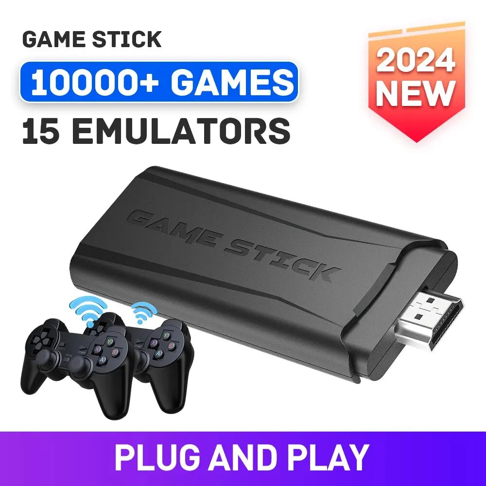 2024 New Game Stick Retro Game Console Super Console S2 Pro with 10000 Games 15 Emulators for PS1/GB/FC/MD/GBA Video Game Player