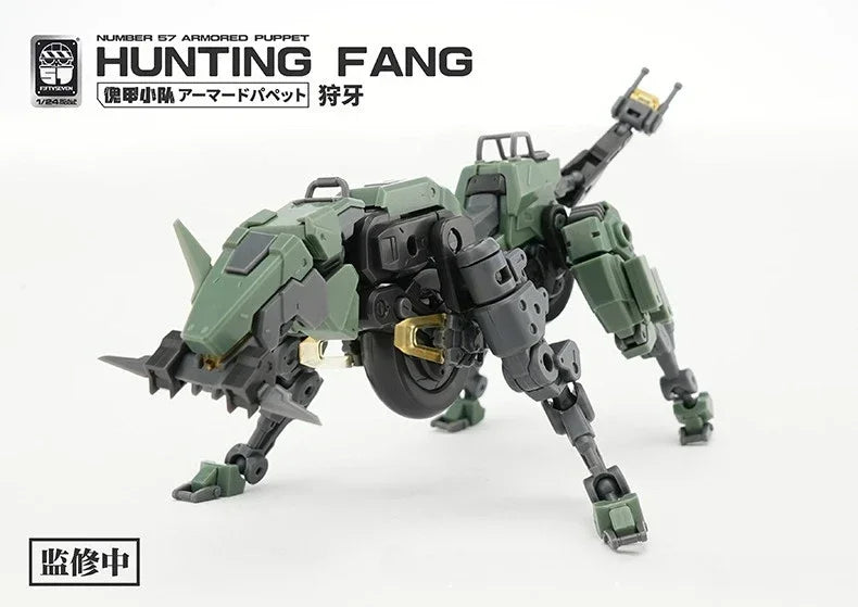 FIFTYSEVEN Nummer 57 Nr.57 Gepanzerte Puppe Jagdzähne 1:24 Maßstab Bausatz Schattenwolf Modell Bausatz Actionfigur Anime Spielzeug