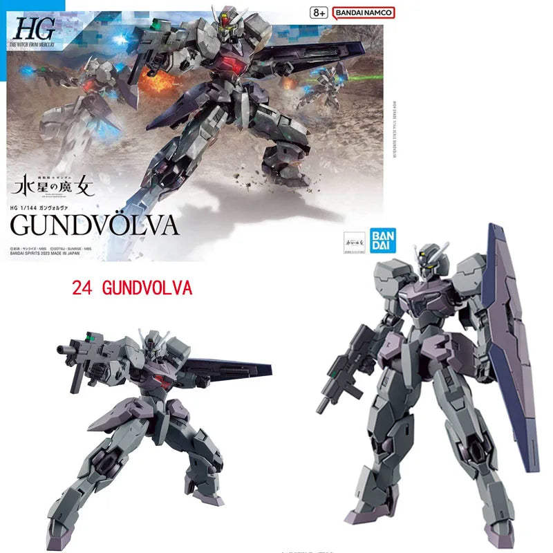 Bandai Genuine HG The Witch From Mercury GUNDAM LFRITH CALIBARN BEGUIR-BEU DARILBALDE ZOWORT HEAVY Anime Assembly Model Toys Kid