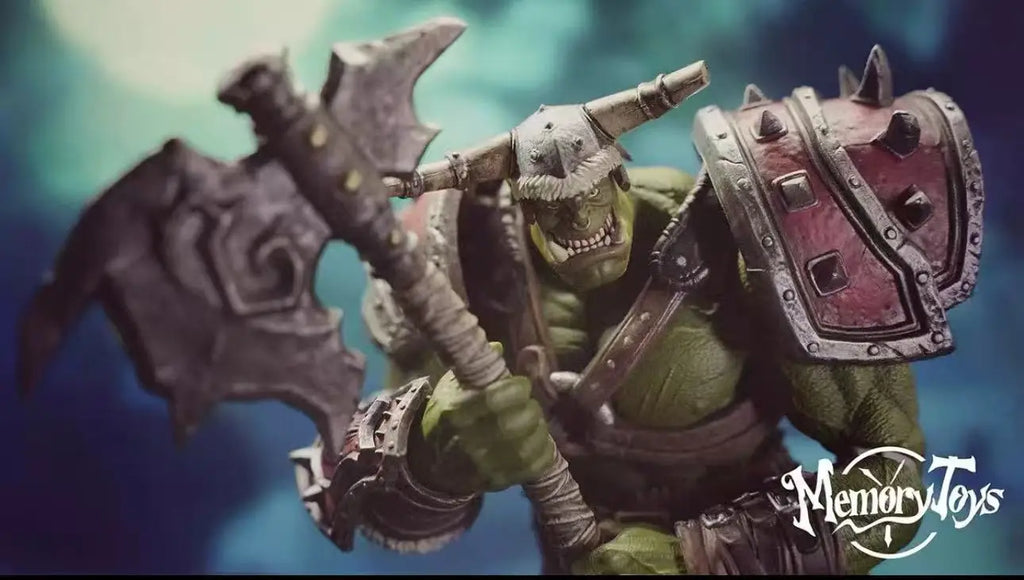 In Stock Blizzard World of Warcraft Round 3 1/12 Horde Orc Captain Action Figure Toy Collection Gift