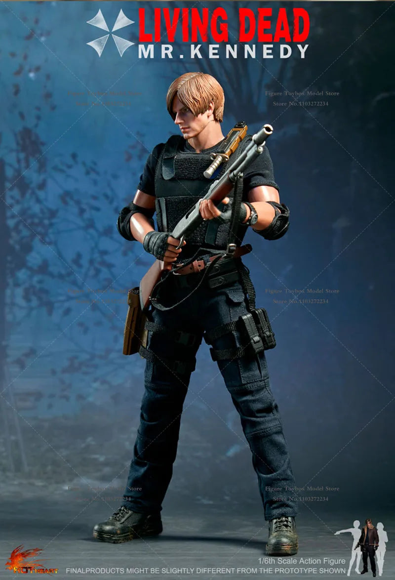 In Stock Hot Heart 1/6 FD014 Mr.Kennedy Action Figure Brave Killer Leon Delicate 12" Full Set Figurine Collection Gift Toys