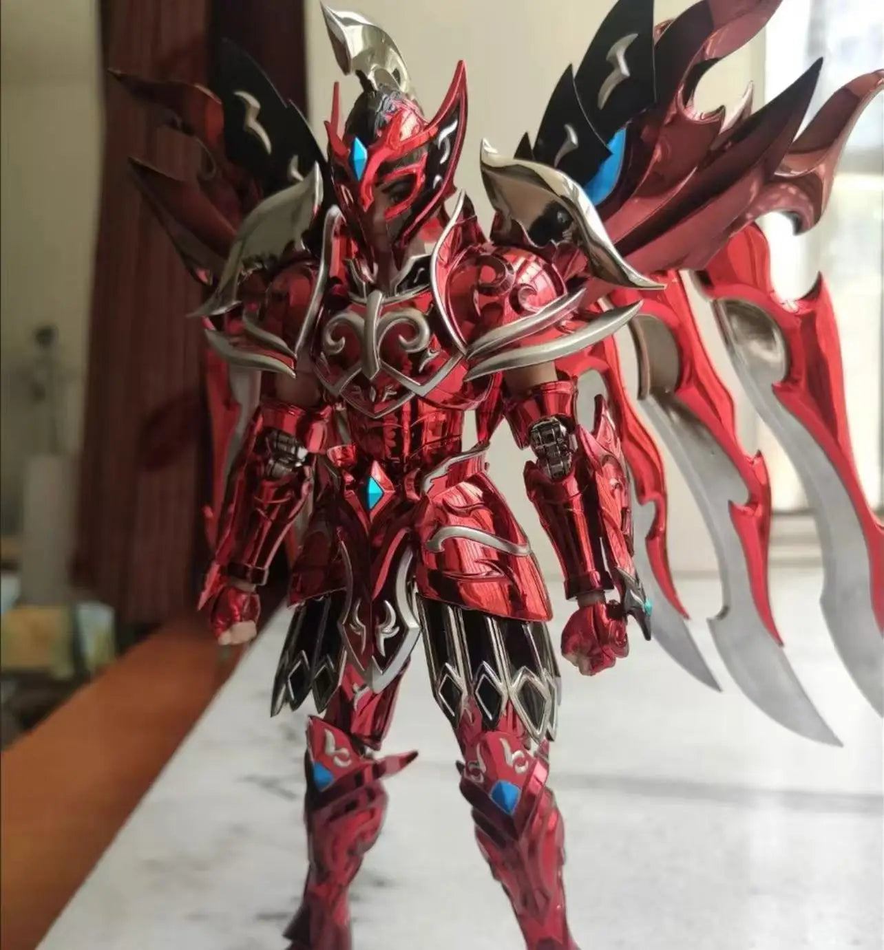 Toypoint/TP Model Saint Seiya Myth Cloth EXM Ares God of War SOG Totem/Object Gold Knights of The Zodiac Anime Action Figure Toy