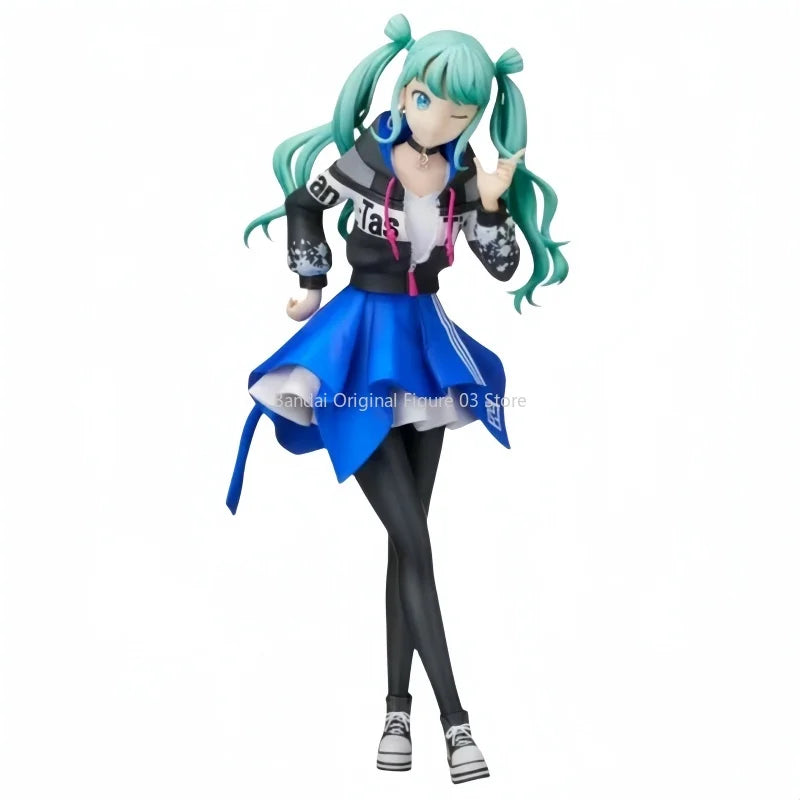 Original Hatsune Miku Action Figurine Kawaii Girls Sega Spm Sekai:colorful World Stage 22cm Collectable Model Toy Ornaments Gift