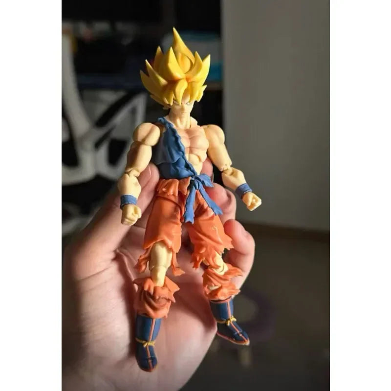 Black Hole Dragon Ball SHF SSJ Battle Damage Son Goku Anime Action Figure Figures Figurine Model Toys Gifts