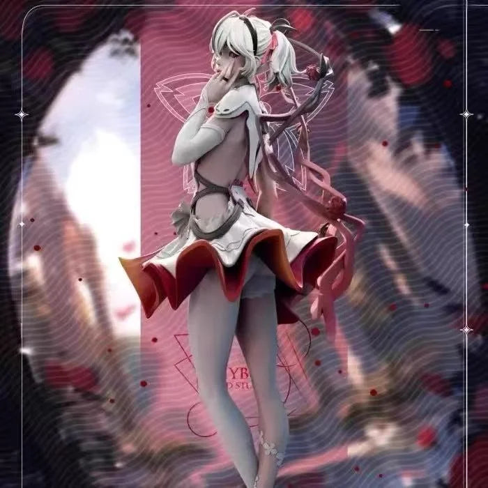 Assembling White Resin Model Game Figurine High Precision 3D Printing Japanese Anime Original Design Collectible Adult Toy