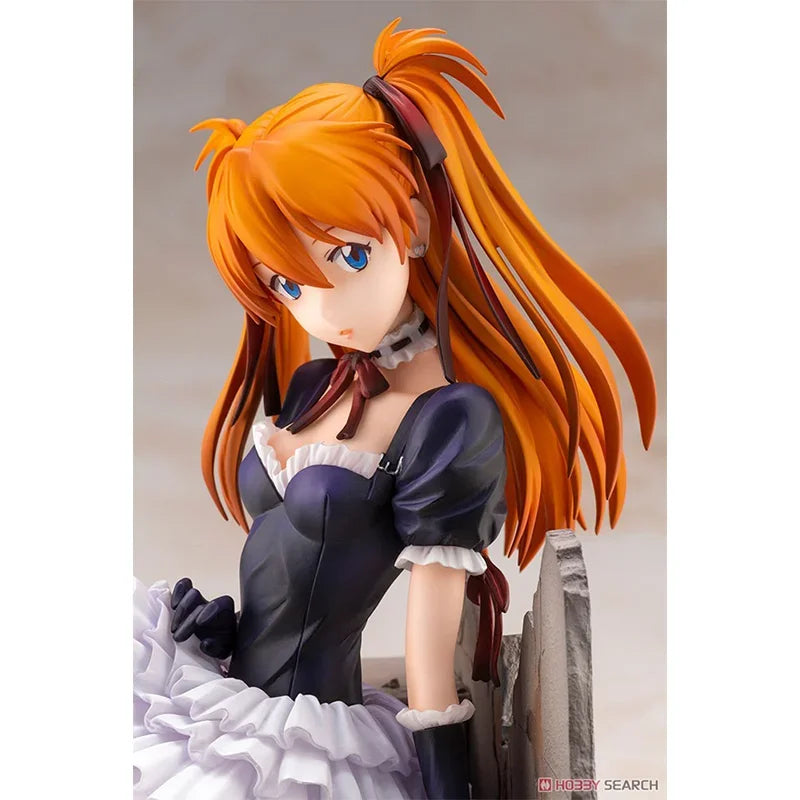 KOTOBUKIYA Original EVANGELION Anime Figure Asuka Langley Soryu Action Figure Goth Loli Dress Toys for Kids Gift Model Dolls