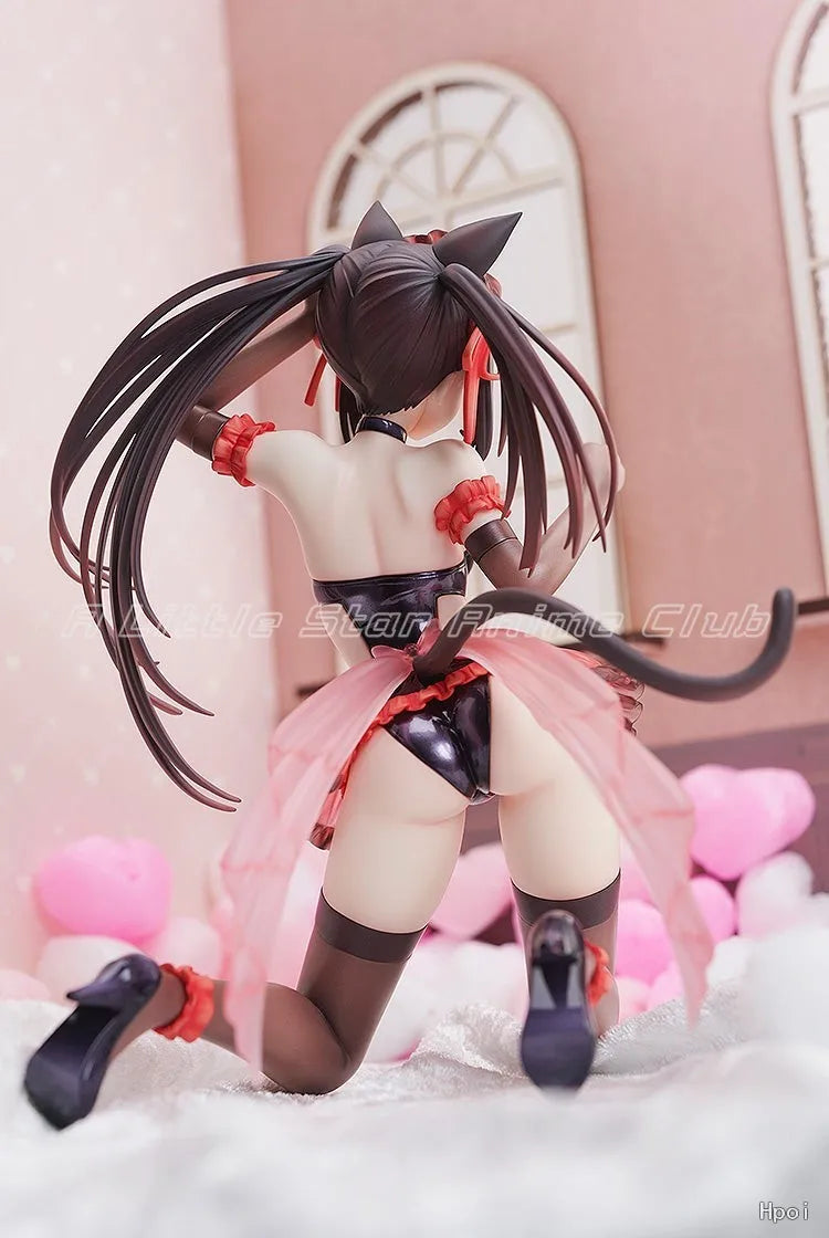 In Stock Original KADOKAWA KDcolle DATE A LIVE Kurumi Tokisaki Cat Ear Animation Figures Model Collection Toys