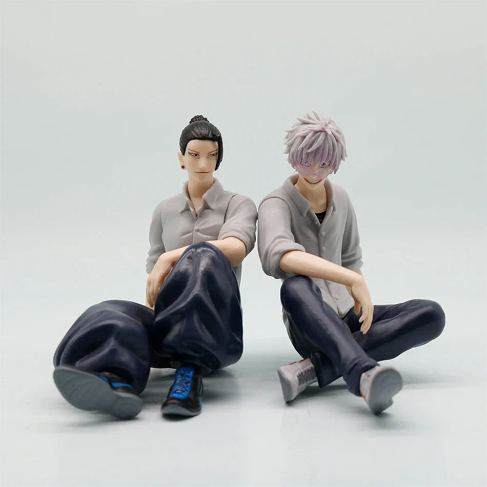10cm Jujutsu Kaisen Mini Figures Satoru Gojo Figure Action Geto Suguru Figurine Q Version Anime Model PVC Collection Toys Statue