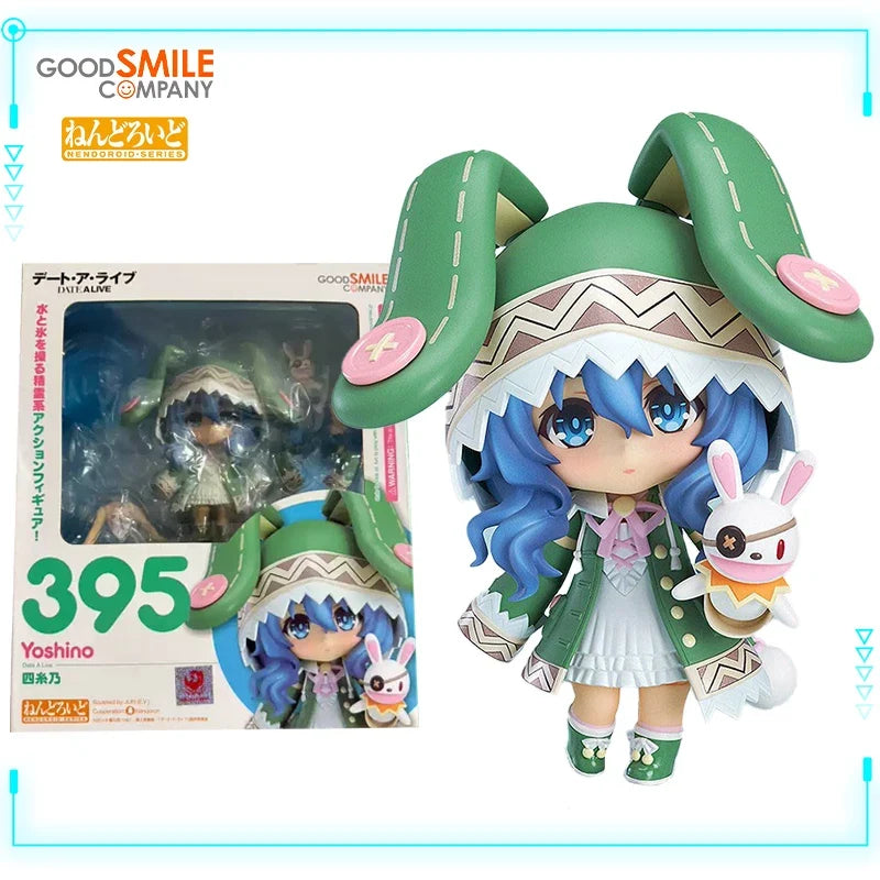 GSC Original Genuine Date A Live Yoshino Yoshinon Nendoroid 395 10cm Q Version Model Toys Kawaii Anime Girl Action Figures Gifts