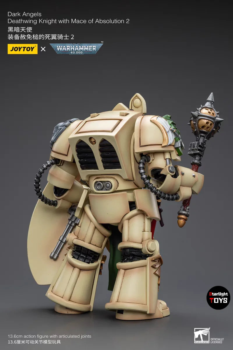 JOYTOYe Warhammer 40K Dark Angels Deathwing Knight Master Mace of Absolution 1 Mace of Absolution 2 Toys Model 1/18 Action Figur