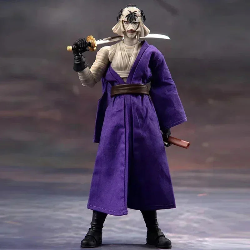 Dasin/Great Toys/GT Rurouni Kenshin Himura Sagara Sanosuke Shishio Makoto SHF 1/12 16cm/6 inch PVC Action Figure Model In Stock