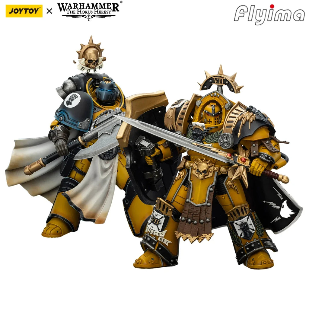 [Pre-order]JOYTOY Warhammer 30K 1/18 Action Figure Imperial Fists Legion Praetor in Tartaros Terminator Armour&Librarian Consul