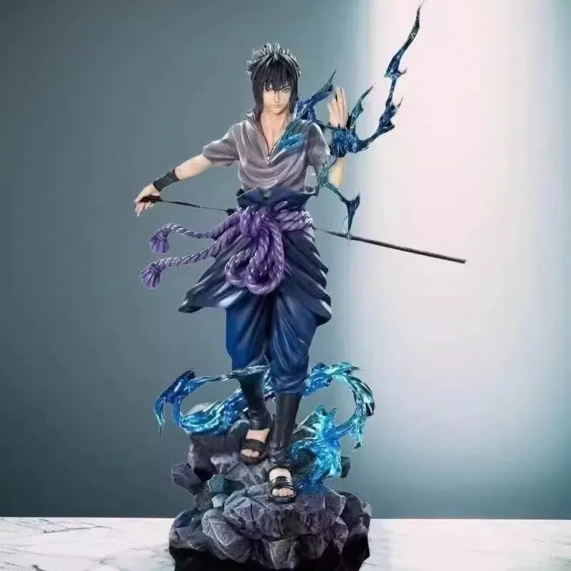 27cm Naruto Anime Figure Uzumaki Naruto Uchiha Sasuke Action Model Pvc Statue Desktop Ornament Collection Toys Gift