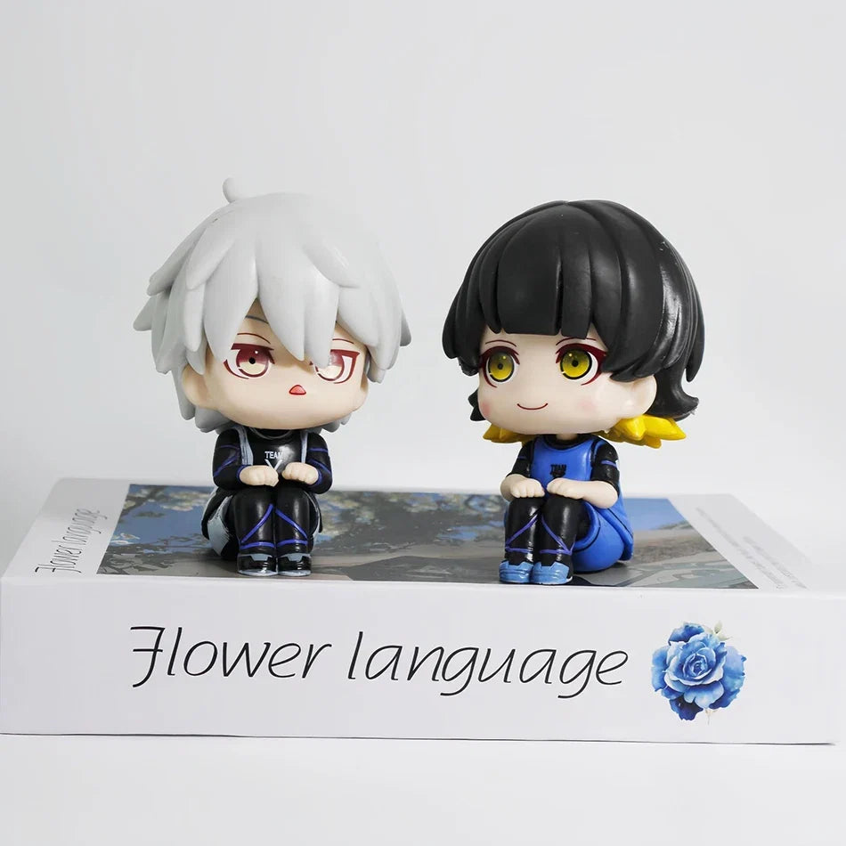 10CM Q Version Blue Lock Anime Figure sagi Yoichi Chigiri Hyoma Nagi Seishiro Figures Collection Model Decoration Figurine Toys