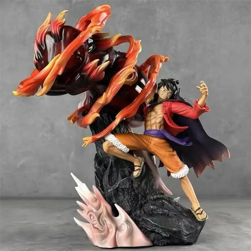 Neue One Piece 31cm PVC Figur Nika Luffy Anime Figuren Drei Formen von Armen Anime Actionfiguren Sammlung Geschenk Ornament Modell