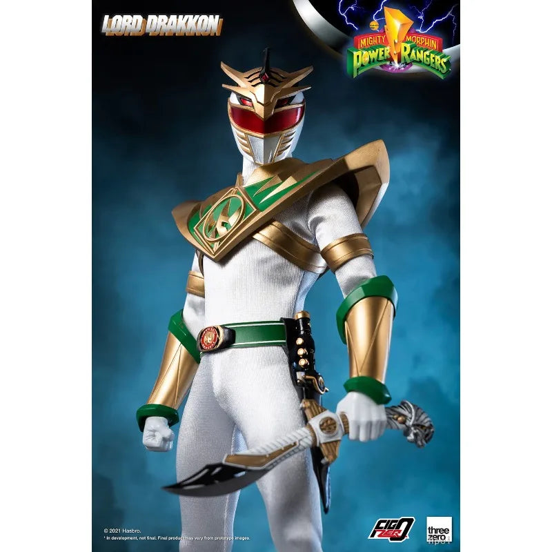 Threezero Genuine FigZero Series FIGZERO MIGHTY MORPHIN POWER RANGERS – LORD DRAKKON Mobile Model Toy 1/6 Model Collectibles