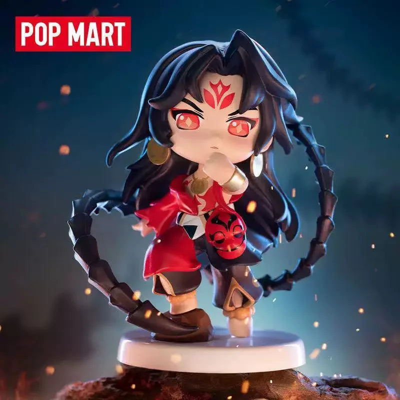 Authentic POPMART Onmyoji Series Blind Box Figure Chic Collector's Item Desktop Accent Premium Present for Onmyoji Devotees