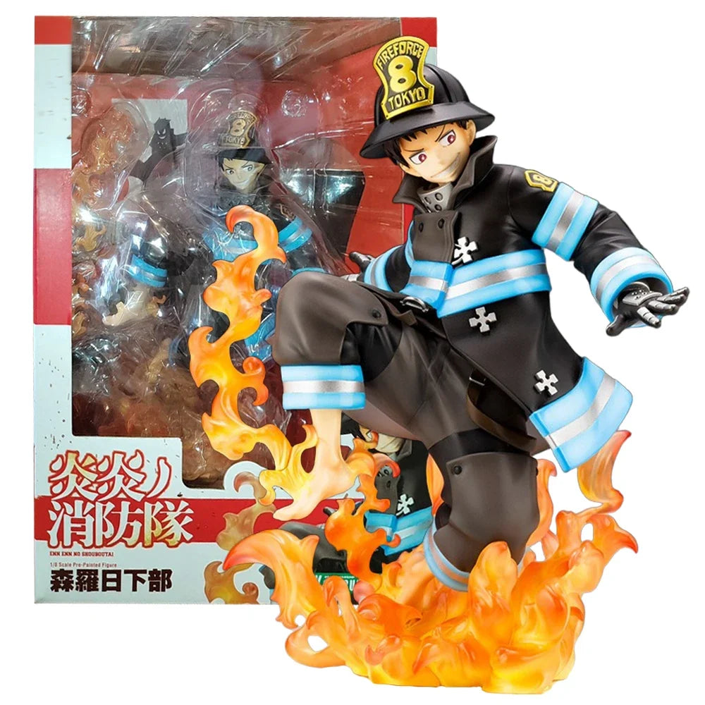 16CM Anime Enn Enn no Shouboutai Shinra Kusakabe Figure Scene Model Toy Doll Action Figure 1/8 pvc Collection Gifts