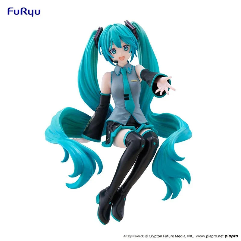 In Stock FuRyu MINNA NO KUI Noodle Stopper A / Last Reward Hatsune Miku Pearl Color Ver. PVC 14CM Anime Action Figures Model Toy