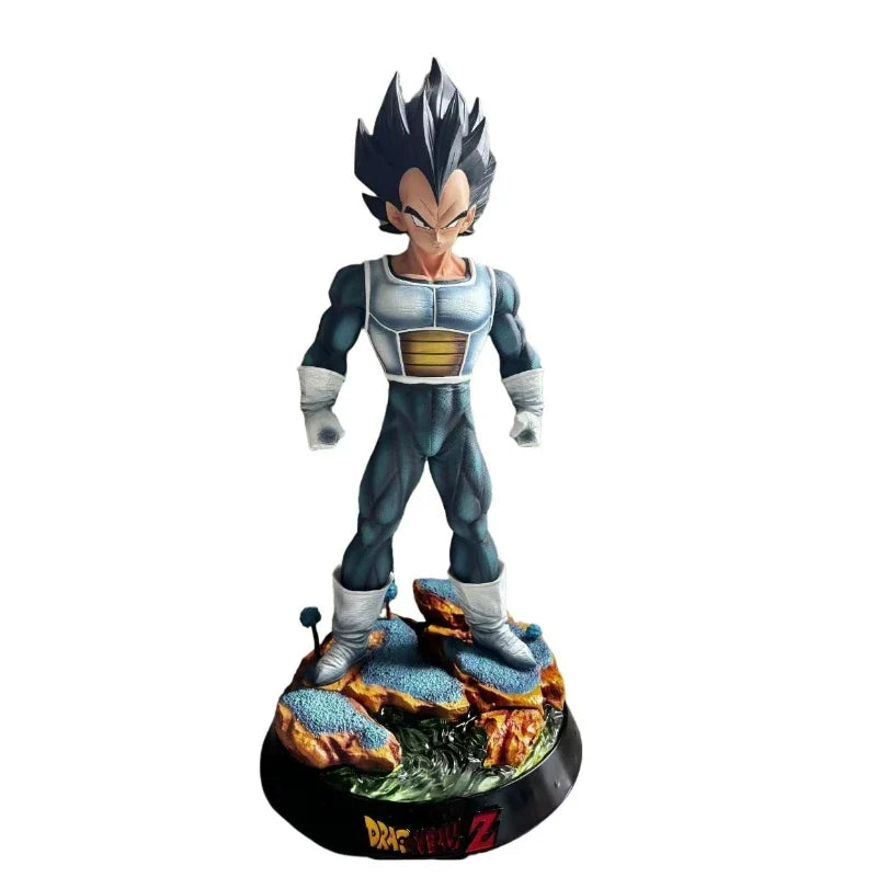 30cm Dragon Ball Anime Figure Vegeta IV Peripheral Resin Model Scene Statue Desktop Decorate Ornaments Kids Birthday Gifts Toy