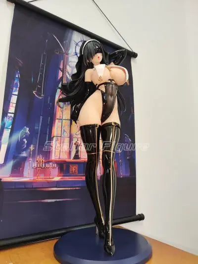 【SF】In Stock BearPanda Rabbit Nest Series 1/4 4th Black Nun Figures Model Original Collection
