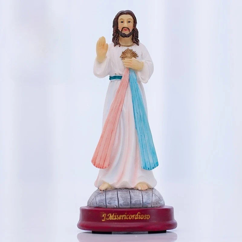 High 13.5CM Classical Hand Raising Figure Ornaments Easter Decoration Resin Crafts Gifts