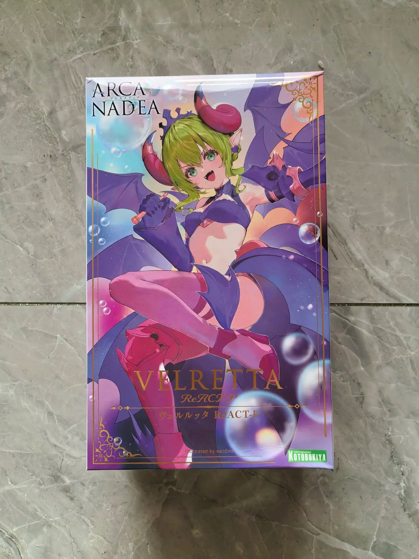 Original Kotobukiya Model Kit ARCANADEA LUMITEA VELRETTA Anime Action Figure Assembly Model Toys Gift