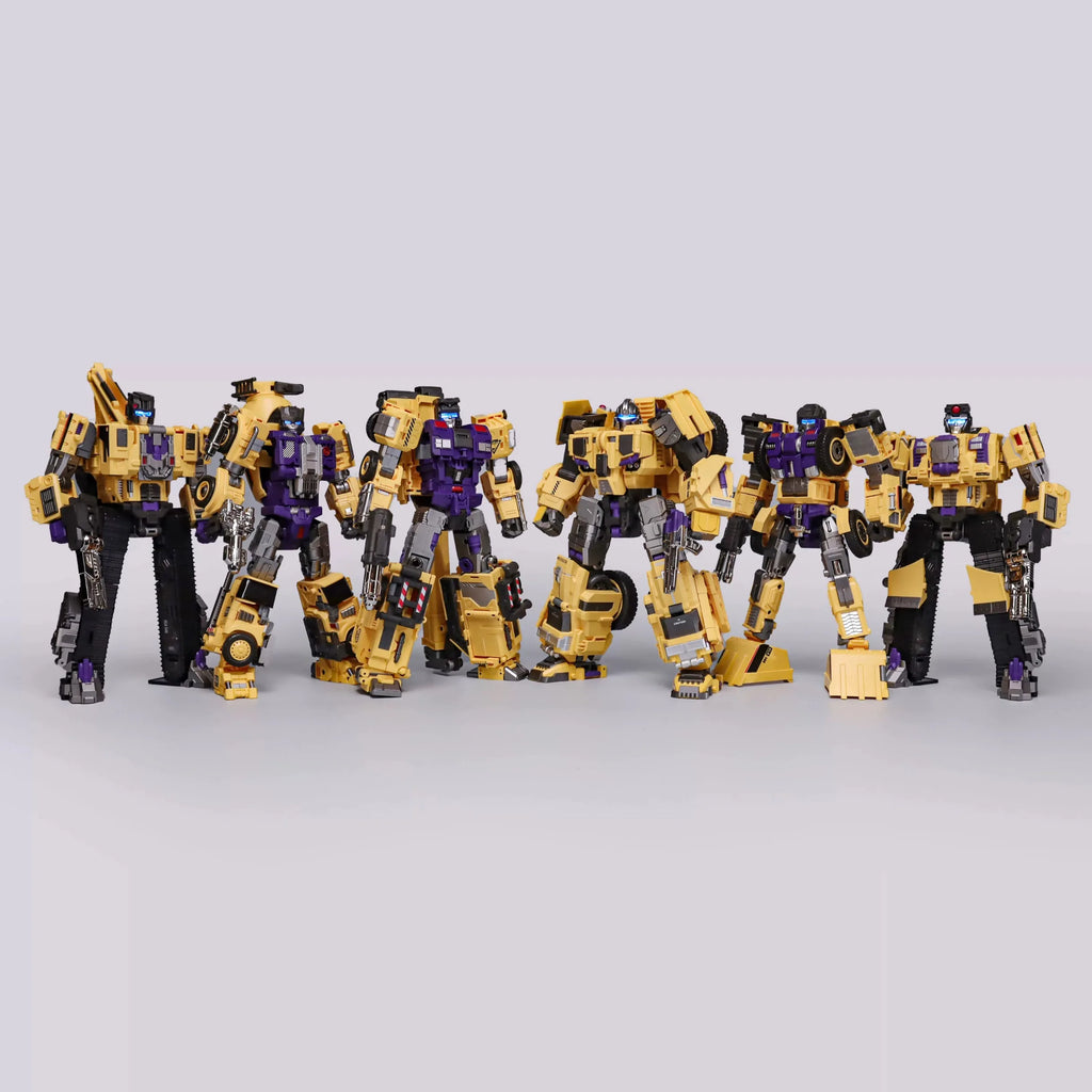 Mechanical Invasion GLA01-06Y Creation God Big S Lishen Yellow Version Set Combination Transformation Toy Gift