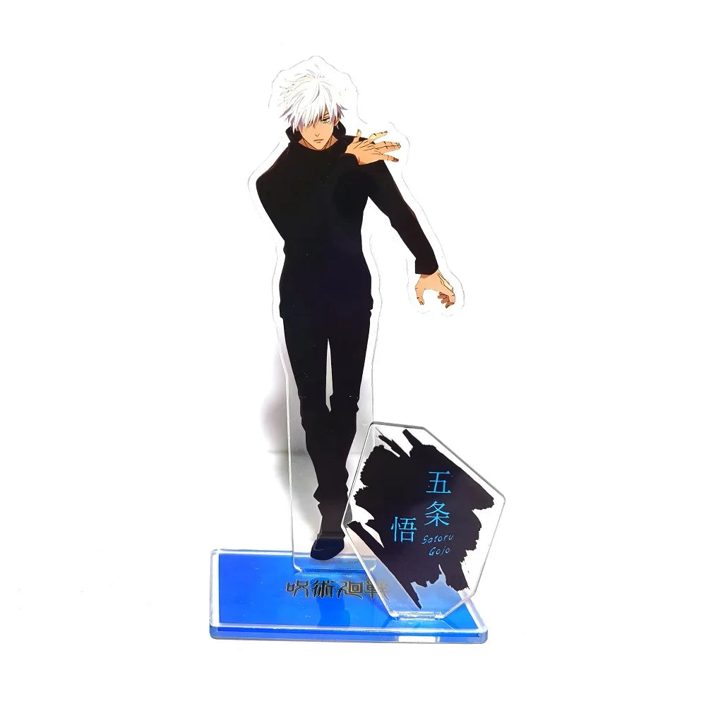 Anime Jujutsu Kaisen Gojo Satoru Geto Suguru Megumi Yuji Nobara Ieiri Shoko Acrylic Stand Doll Game Figure Model Plate Cosplay