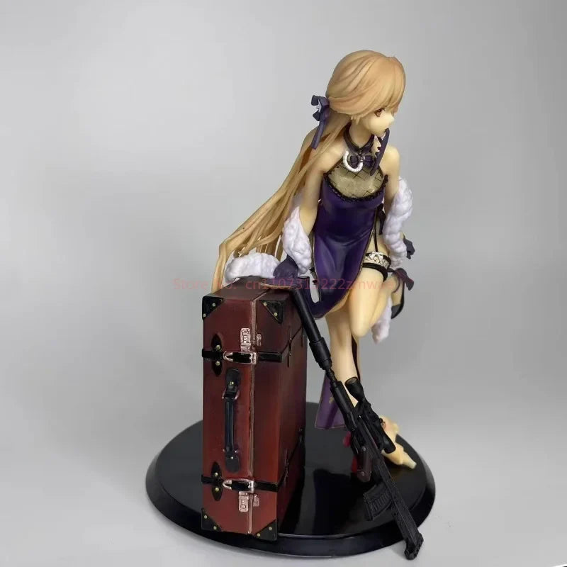 Girls' Frontline Ots-14 Purple Rain Heart Double Headed Carving Anime Girls' Handmade Model Ornaments