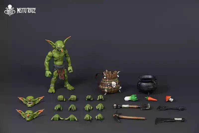 Vorverkauf Metytoyz Goblin Adventure Team Krieger Actionfigur Sammlerstück mit beweglichen Gelenken Trendiges World of Warcraft Spiel