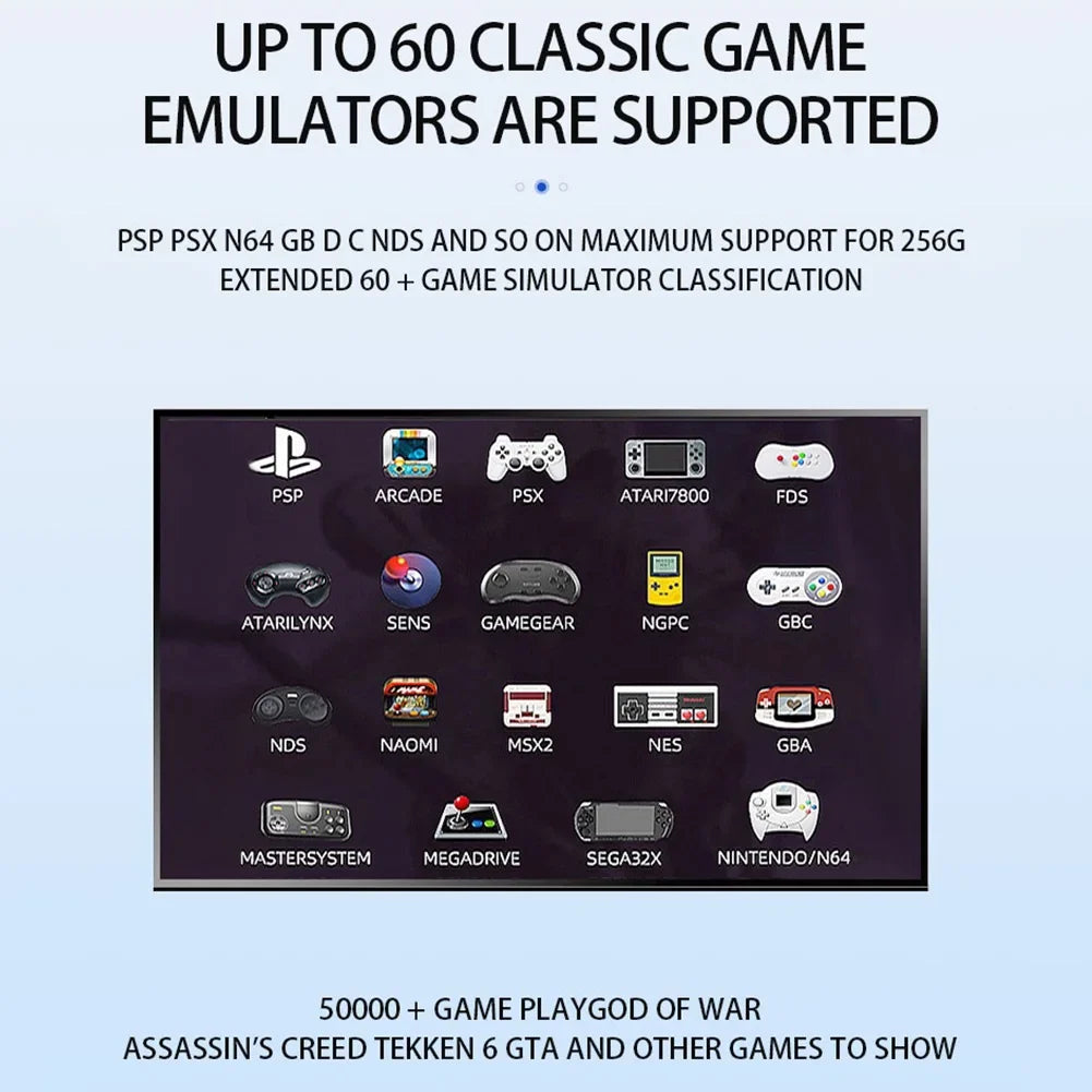 G11 Pro 4K HD TV Game Box Built-in 10000 Retro Games Video Game Console Portable Game Player With 2.4G Wireless Dual Controllers