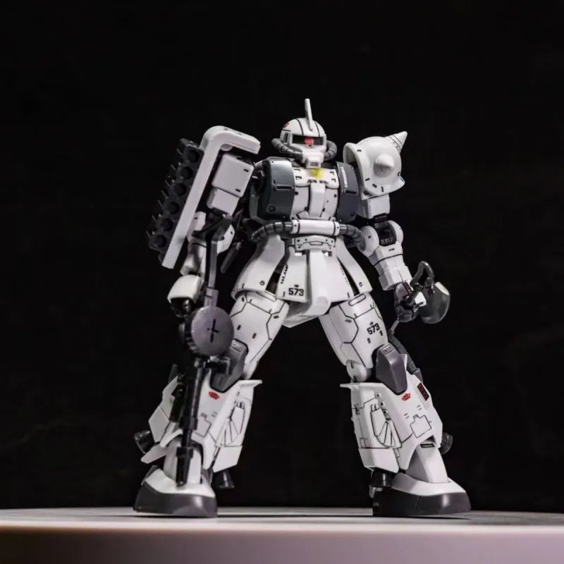 In-stock XINGDONG White Wolf GTO Zaku II Matsunaga Shin HG 1:144 White Wolf Water Decals Assembly Model Kit Anime Figure Gift