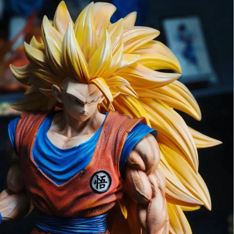 Dragon Ball JT2% 54cm SSJ3 Goku Large Size Action Figures PVC Exquisite Statue Model Anime Peripheral Toy Desktop Decor Boy Gift