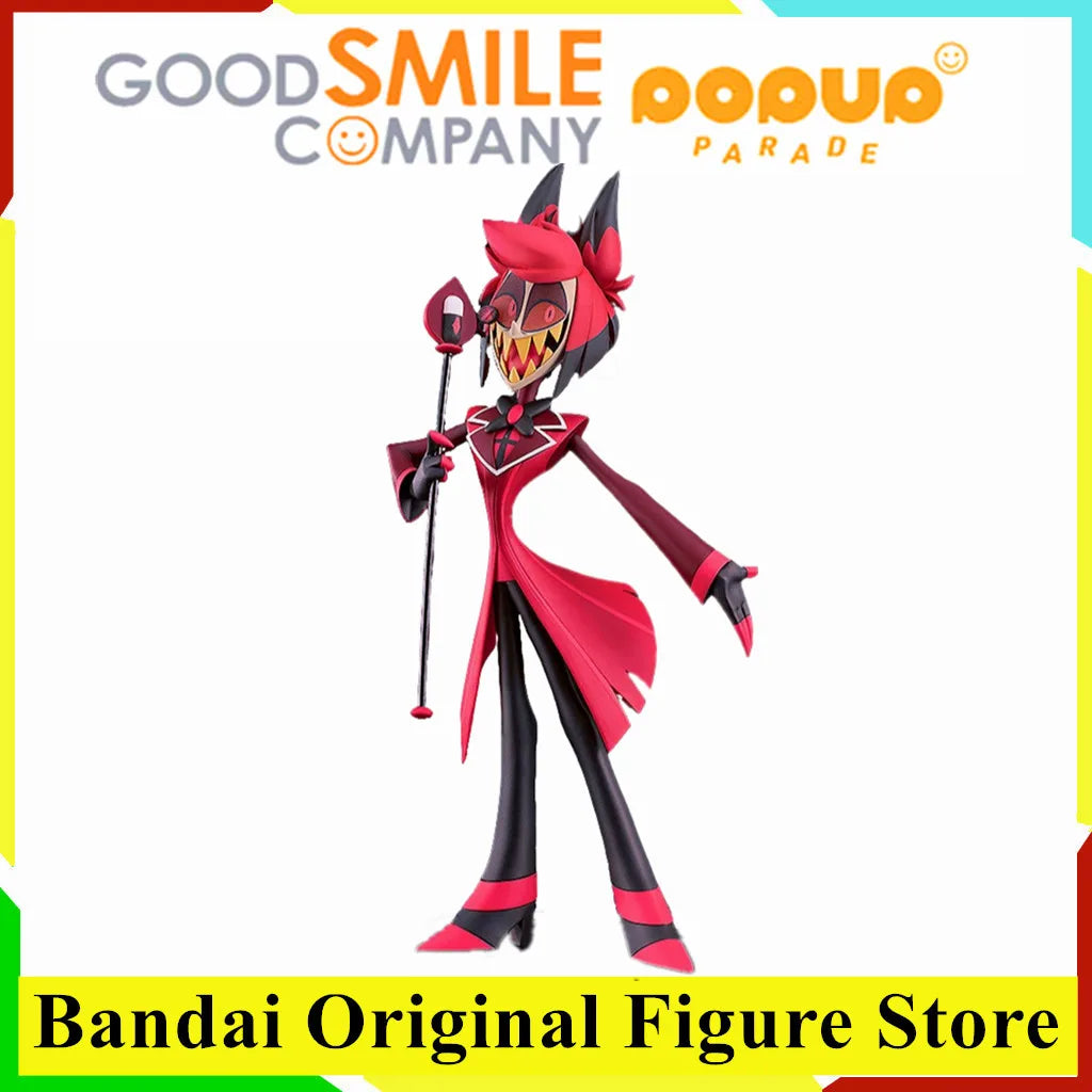 Original POP UP PARADE Hazbin Anime Hotel Alastor Action Figure Toys PVC Model Collection Animation Figurine Doll Gift