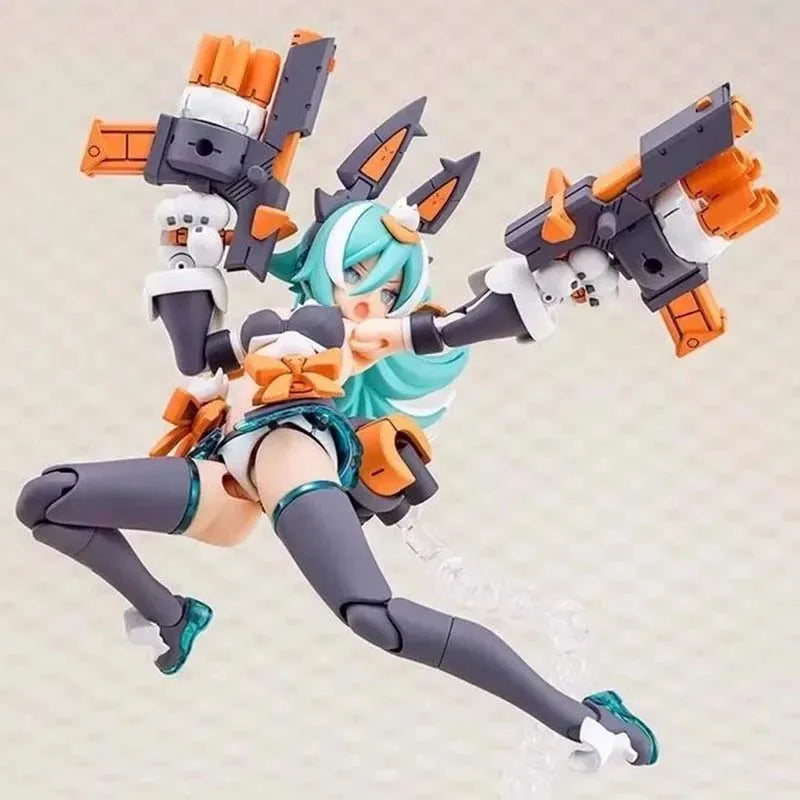 In Stock Kotobukiya KP788 Megami Device Puni Mofu Lang Mobile Suit Girl Action Figure Assembly Model Original Toys Gifts