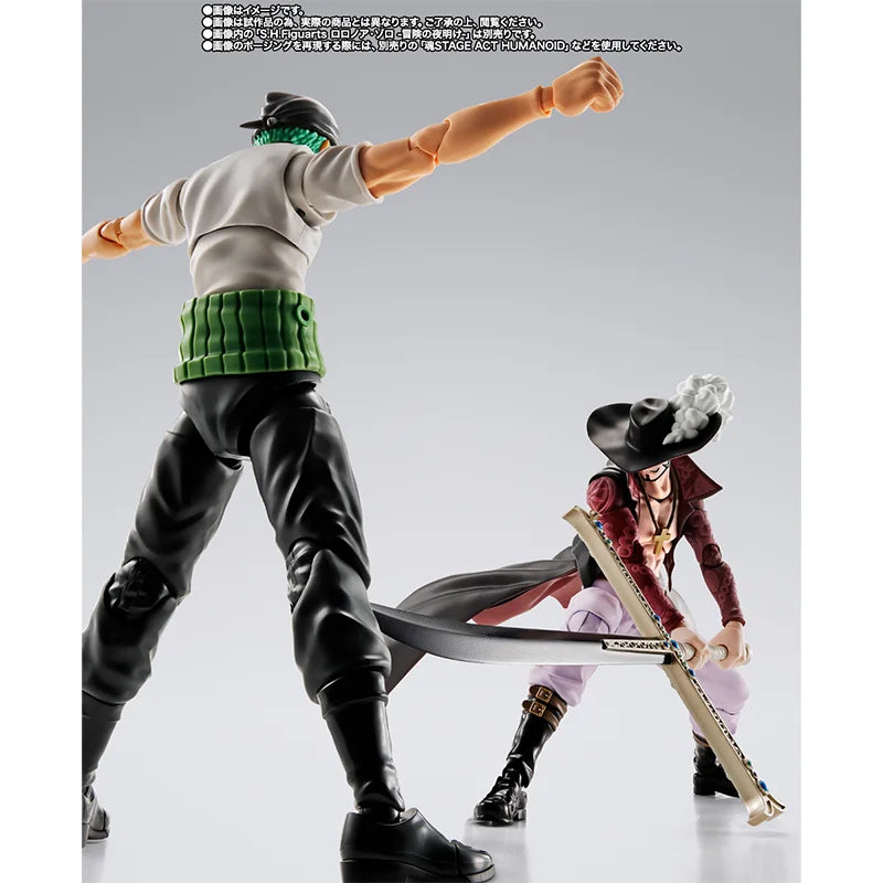 Bandai S.H.Figuarts SHF ONE PIECE RORONOA DRACULE.MIHAWK -HAWKEYE- Model Kit Action Figures Model Toy Gift for Children
