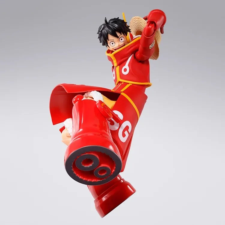 In Stock Original Bandai Shf One Piece Luffy Future Island Egg Head Island Storyline Collectible Anime Action Figure Model Toys