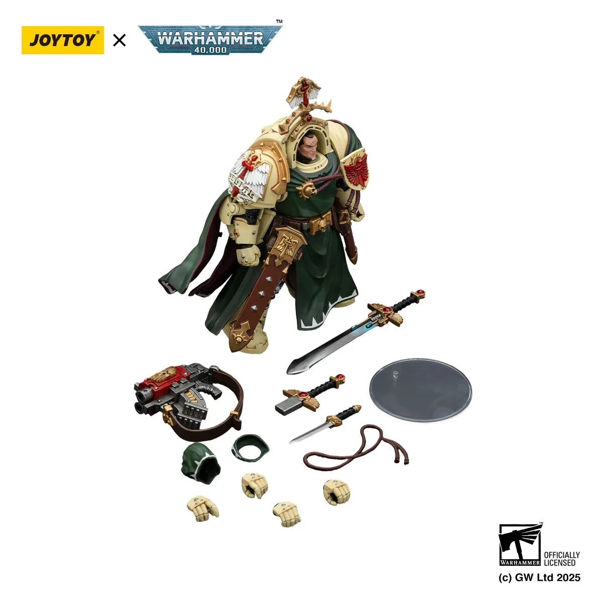 【MT】JOYTOY Warhammer 40K Dark Angels Belial, Grand Master of The Deathwing with The Sword of Silence and Storm Bolter