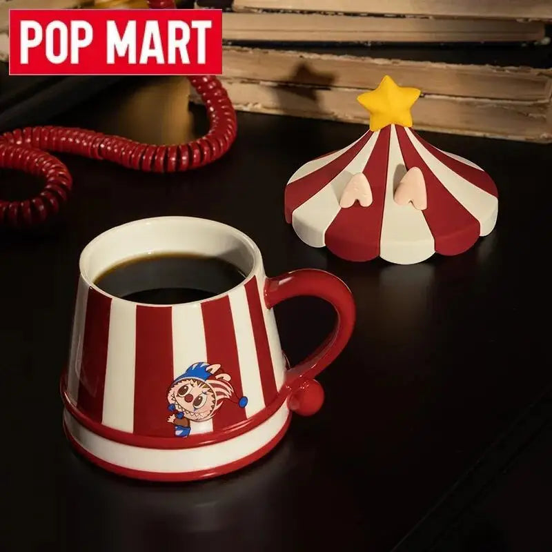 POP MART Why So Serious Series Labubu Ceramics Mug Blind Box Guess Bag Original Toy Doll Cute Anime Action Figure Halloween Gift
