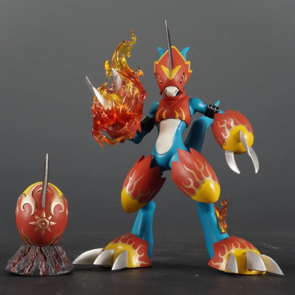 New 18cm Digimon Adventure Fladramon Figures War Greymon Action Figures Pvc Statue Collection Desk Decoration Birthday Gifts