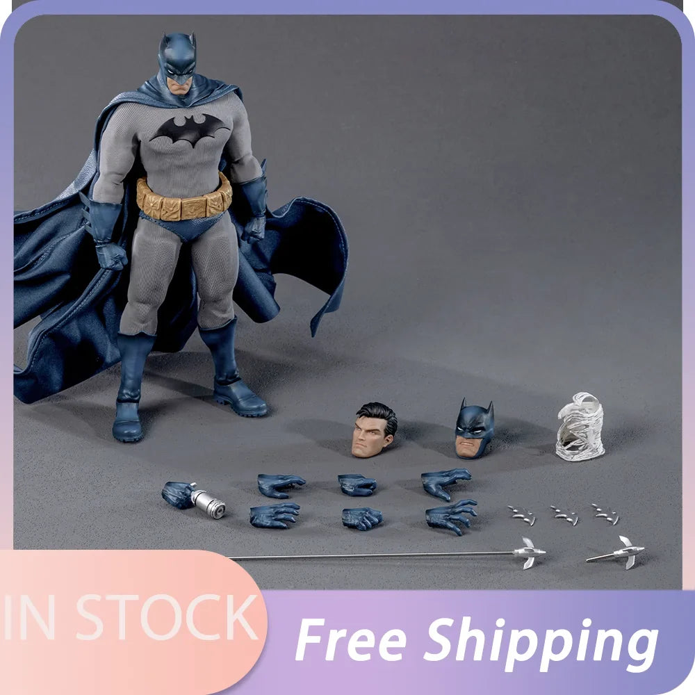 In Stock Genuine Gong Dc Silence Batman Cloth Outfit Action Figure Batman Anime Figures 3d Batman Gift Toy Collectible Movable