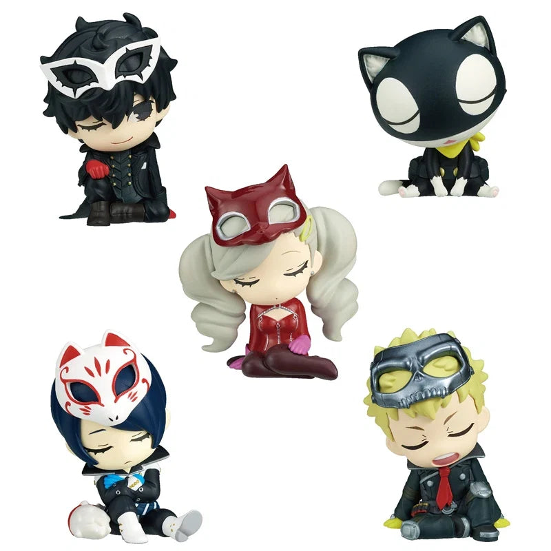 Amamiya Ren Morgana Shoulder on Shoulder Modeling Modeling Q-version Desktop Ornament Action Figure Model Toys